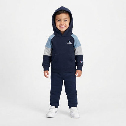 Champion Felpa Junior Chiusa con Cappuccio 307715 BS501 Blu