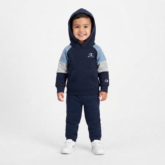 Champion Felpa Junior Chiusa con Cappuccio 307715 BS501 Blu
