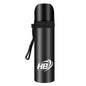 Hb Stainless Steel Thermos 500ml Thermal Bottle (12/24H) Snap Lid | Black
