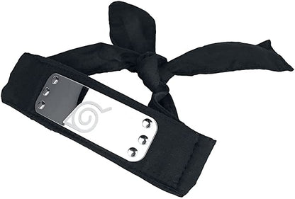 ABYSTYLE NARUTO SHIPPUDEN - KONOHA NERO FASCIA PER CAPELLI BLACK COSPLAY COSTUME