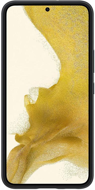 Samsung Silicone Cover Galaxy S22 Nero Cellulare Custodia Black Morbida Noir 5G