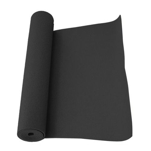 Yogamatte Aerobicmatte Fitness Gymnastik Pilates 6mm Schwarz
