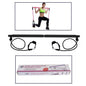 ELASTIC RESISTANCE BAND LONG BAR EXERCISE ROPE ARMS PILATES YOGA BLACK