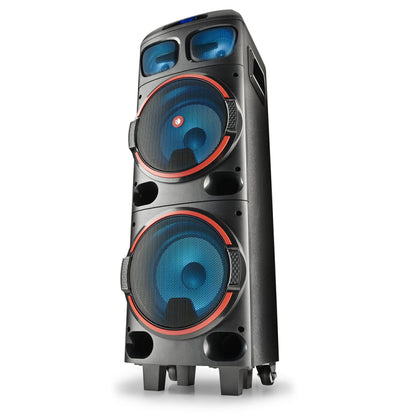 Ngs Cassa Portatile Ricaricabile 300W Amplificata Dj Party Trolley Bluetooth Tws