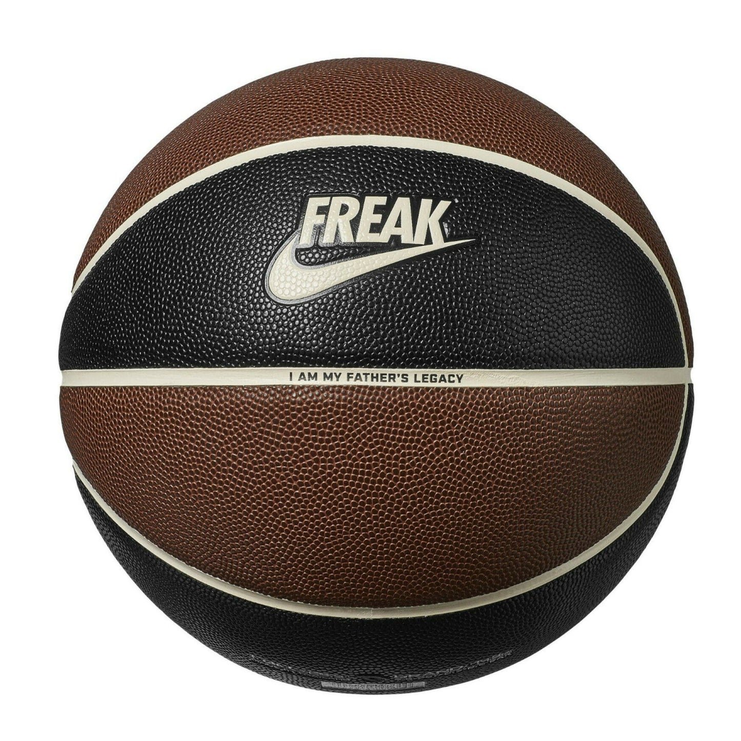 Nike pallone da pallacanestro Giannis All Court 2.0 nero-cuoio misura 7