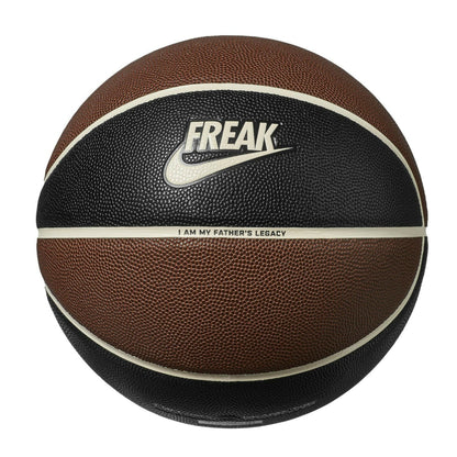 Nike pallone da pallacanestro Giannis All Court 2.0 nero-cuoio misura 7