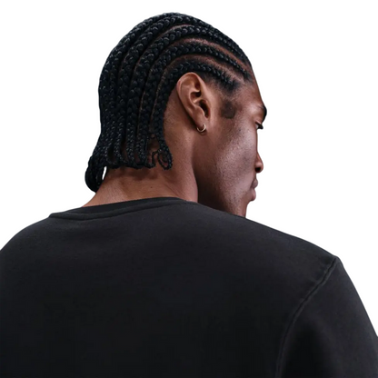 NIKE Felpa Uomo NSW Crew Club IF1765-010 Nero – Girocollo Cotone Premium, Stile Iconico