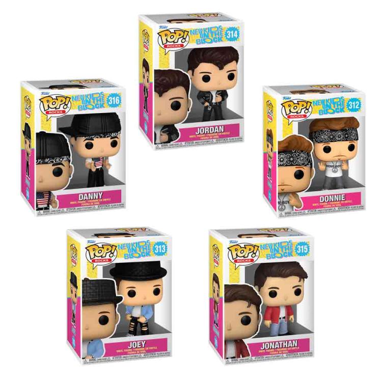 Funko Pop! Rocks: New Kids On The Block – Komplette Serie 312-313-314-315-316