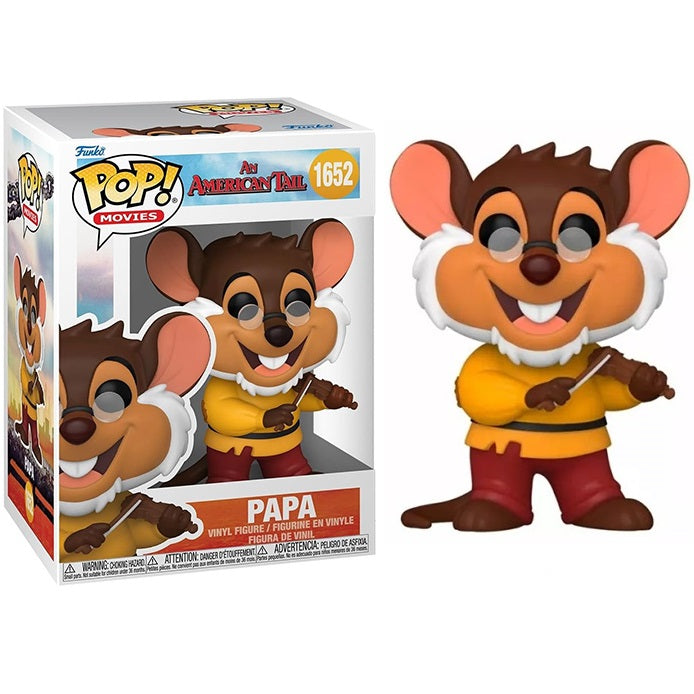 Funko Pop! Fievel der Mauswanderer (1652) Papa Vinylfigur 9cm Statue