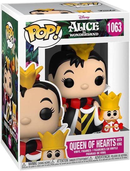 Funko Pop ! Disney Alice In Wonderland 70Th - (1063) Queen W/King Figure 9cm
