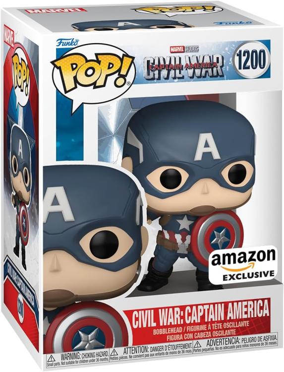 Funko ! Pop Marvel Studios Civil War (1200) - Captain America Vinyl Figure 9Cm