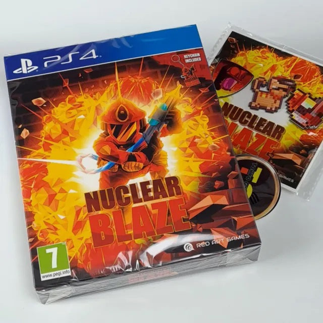 Nuclear Blaze PS4 Disc PlayStation 4 Retro-Spiel Feuerwehr (inkl. Schlüsselanhänger)