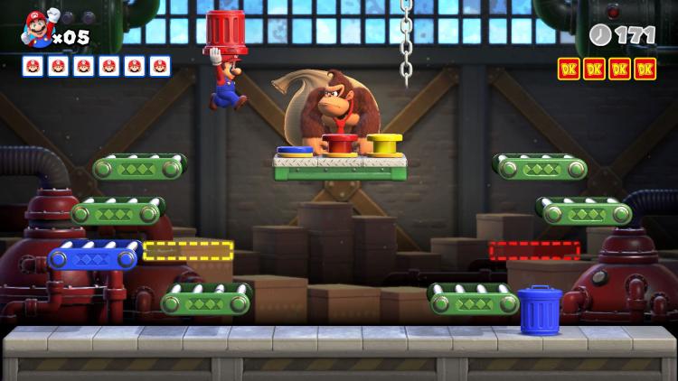 Mario Vs Donkey Kong Nintendo Switch Videospiel Italienisch Neu Versiegelt
