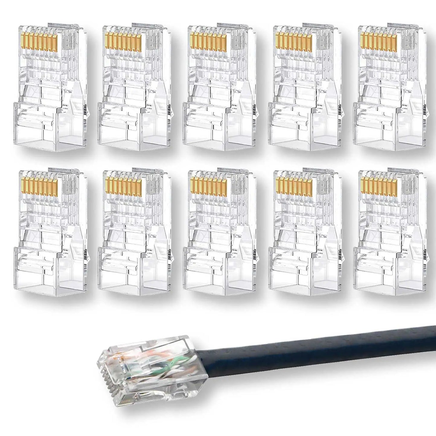 Ungeschirmte modulare RJ45-Stecker (10 Stk.)