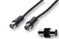 IEC 9.5mm Antenna Cable with Male-to-Male Adapter - 3MT Length