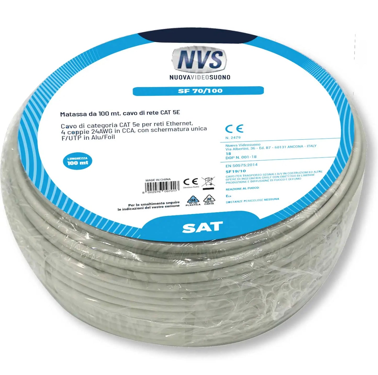 Ethernet-Netzwerkkabel Kat. 5 - 100 Meter als Ring