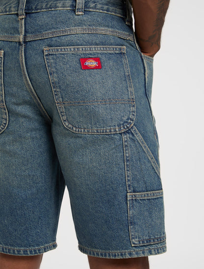 Dickies Shorts Denim Uomo Carpenter 993 11-Inch DK0A88FCL231 Blu