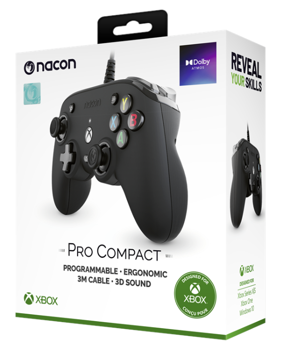 Nacon Pro Compact Controller Xbox Series X Offiziell Microsoft Xbox Schwarz One S