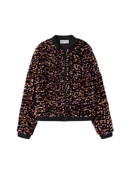 Name It Giacca Aviatore Bambina 13222686 Gold Colour - Bomber Nero