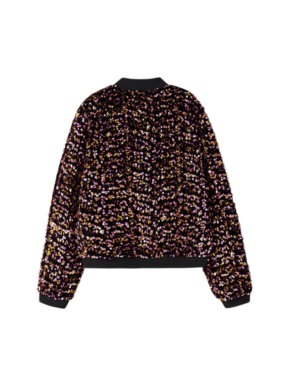Name It Giacca Aviatore Bambina 13222686 Gold Colour - Bomber Nero