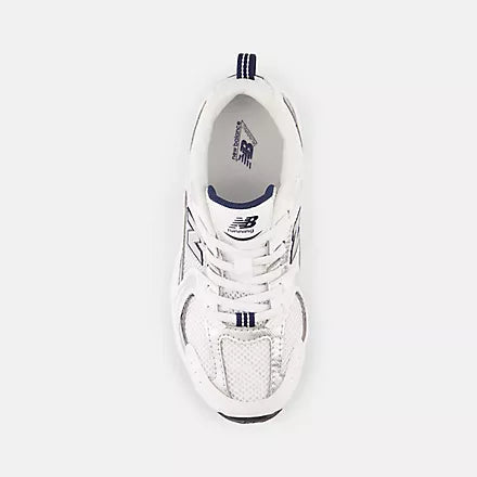 New Balance Lifestyle Sneakers Junior 530 BUNGEE LACE Bianco Argento - PZ530SB1
