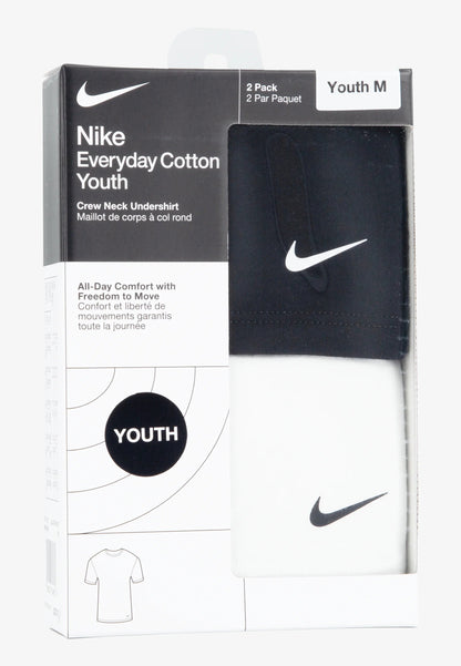 Nike 2 T-shirt manica corta da junior 9N0968-F66 bianco-nero