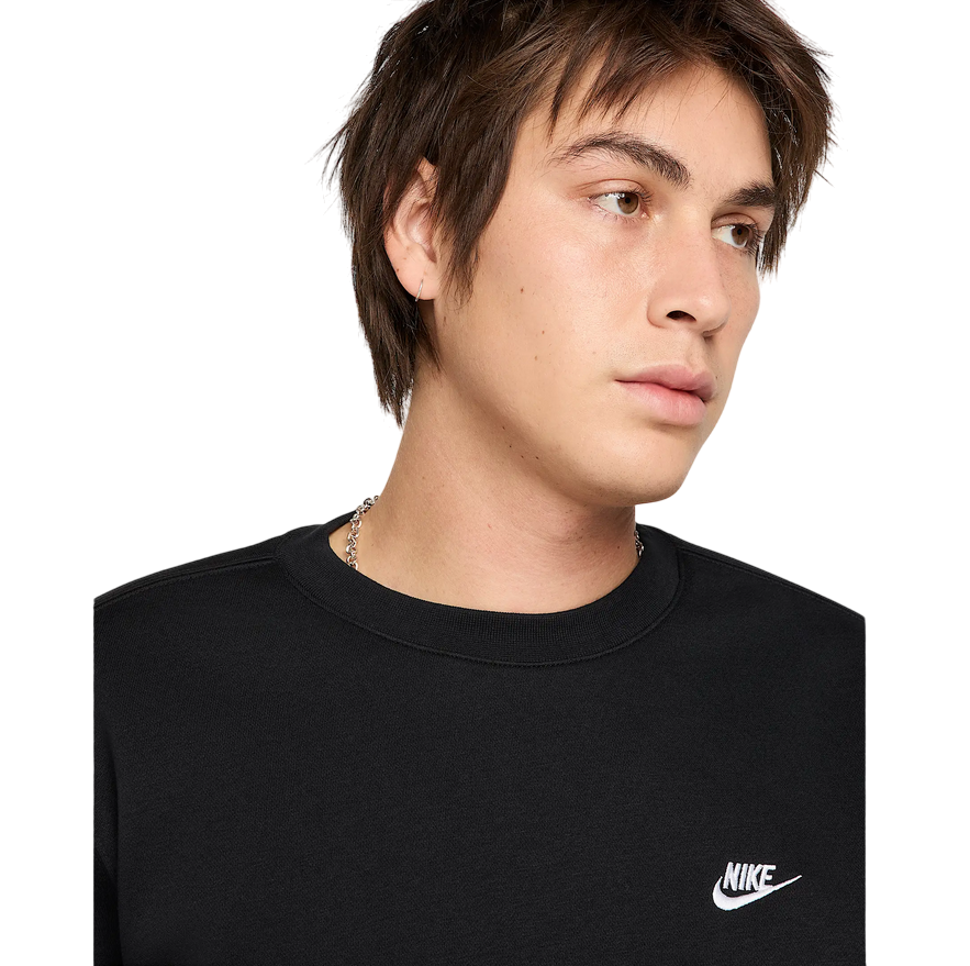 Nike Club Felpa Uomo Fleece FN38869-010 nera
