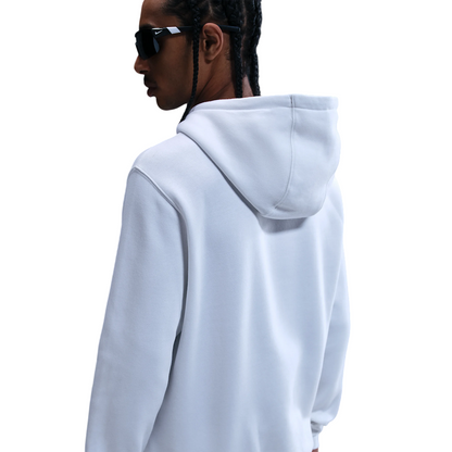 Nike Felpa Club Fleece con Cappuccio Uomo FN3859-100 Bianco