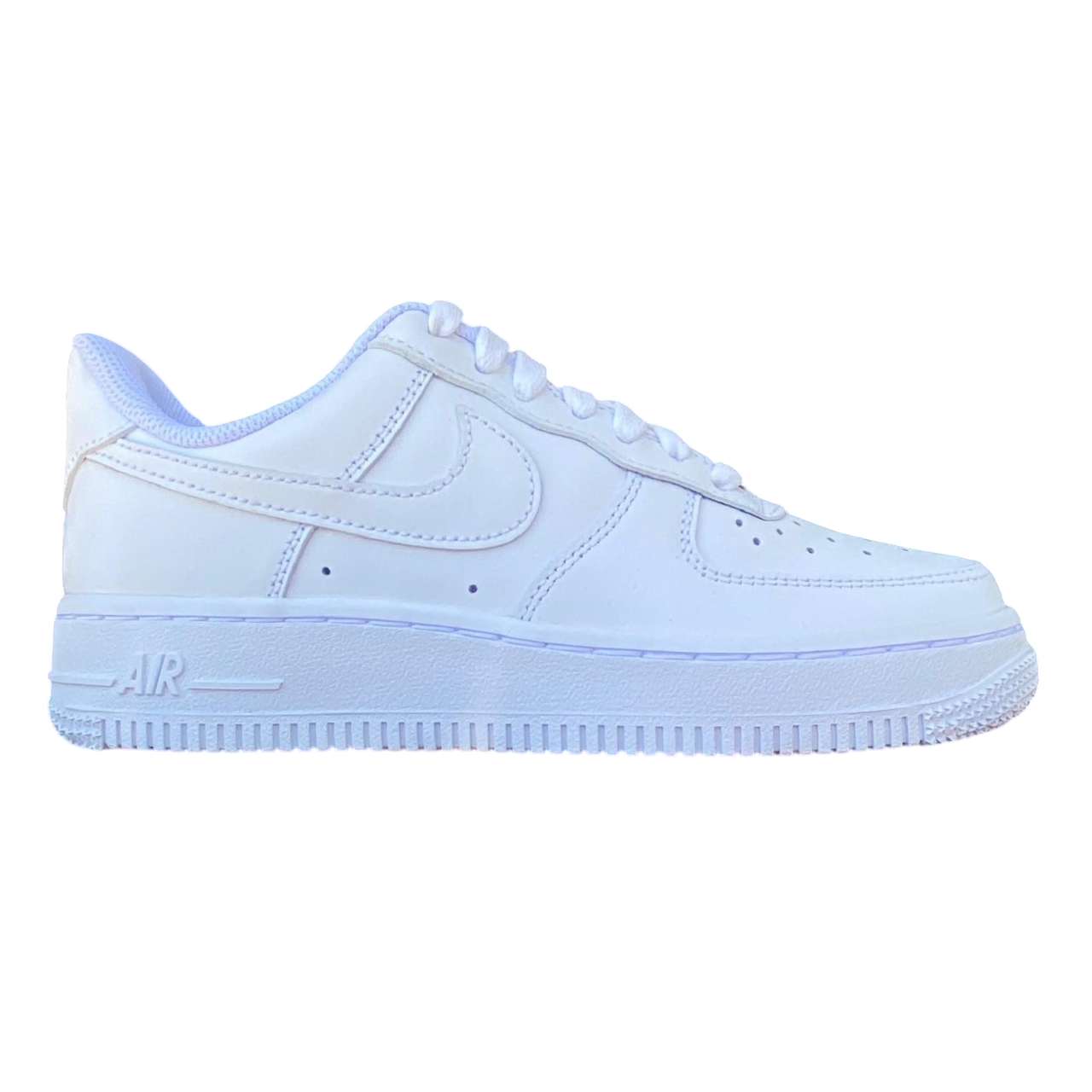 Nike Air Force 1 '07 DD8959-100 Bianco Donna Sneakers Pelle Premium Piattaforma