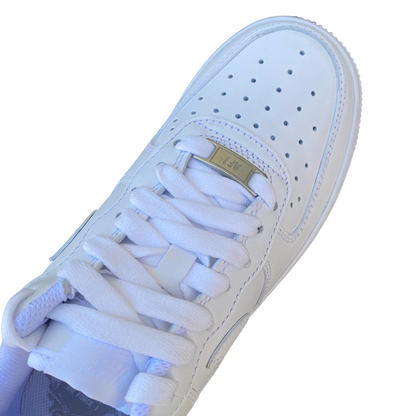 Nike Air Force 1 '07 DD8959-100 Bianco Donna Sneakers Pelle Premium Piattaforma