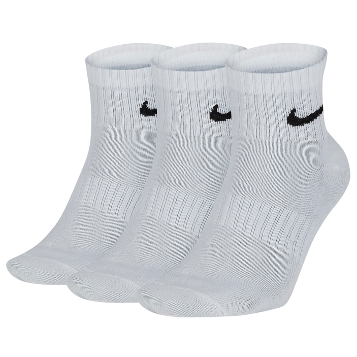 Nike Everyday Lightweight Calze da Training alla Caviglia SX7677-100 Bianco - 3 Paia