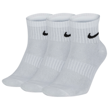 Nike Everyday Lightweight Calze da Training alla Caviglia SX7677-100 Bianco - 3 Paia