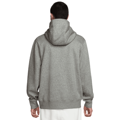 Nike FN3859-063 - Felpa Club Uomo con Cappuccio Grigia