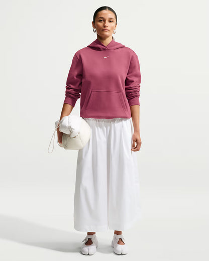 Nike Felpa Donna con Cappuccio Studio Fleece Medium Weight IM8100-654 Rosa