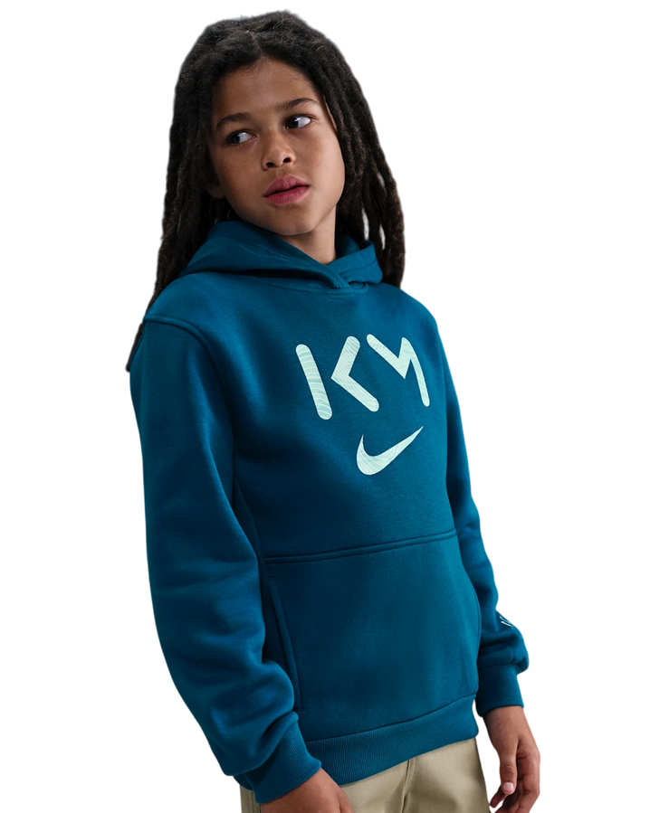 Nike Felpa Kylian Mbappé Club Fleece II1502-301 Green Abyss – Comfort, Calcio, Bambino
