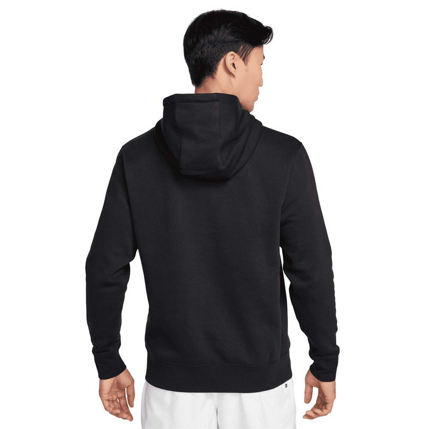 Nike Felpa con Cappuccio Club Fleece Uomo FN3859-010 Nero