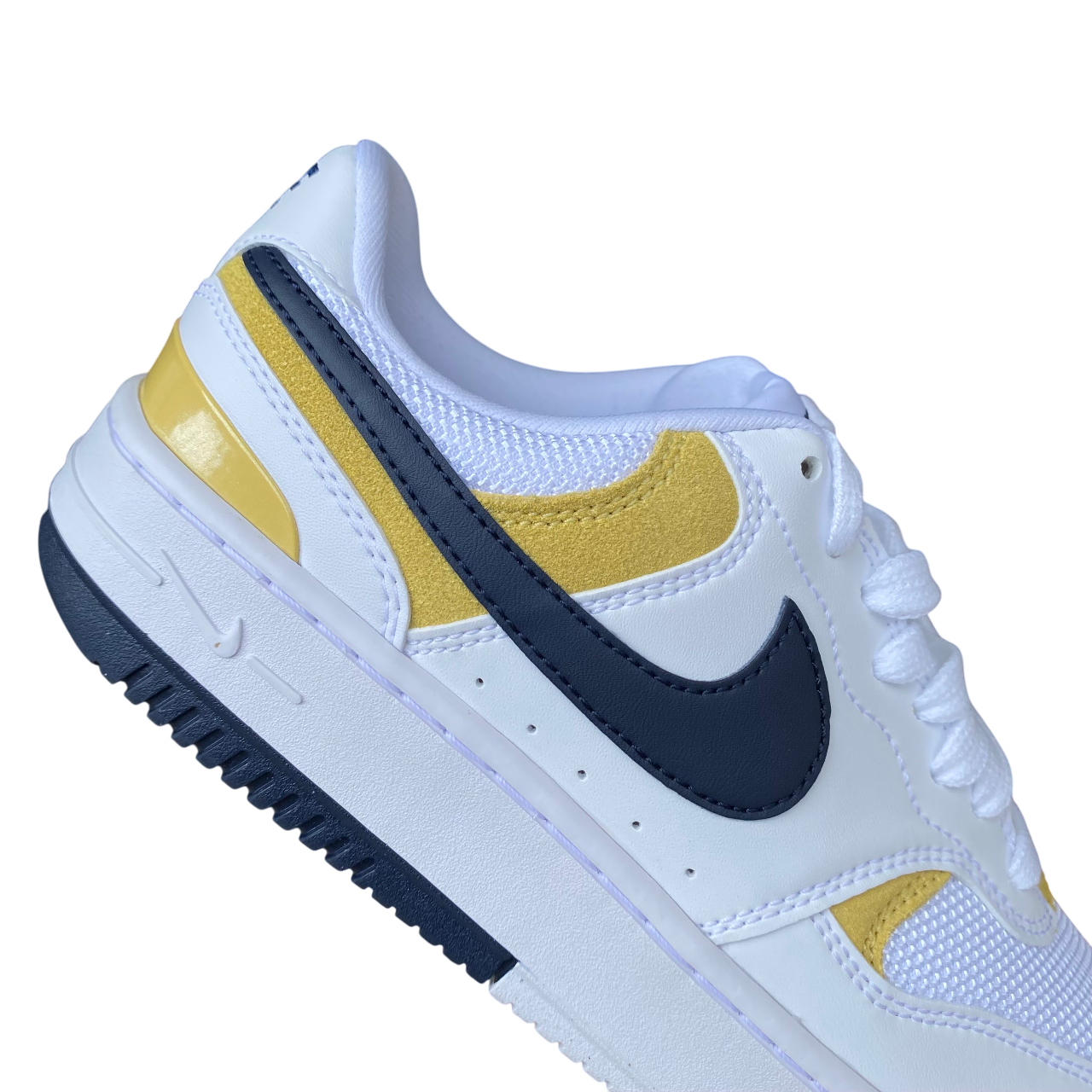 Nike HJ5997-101 Gamma Force Bianco-Giallo - Sneakers Donna Platform