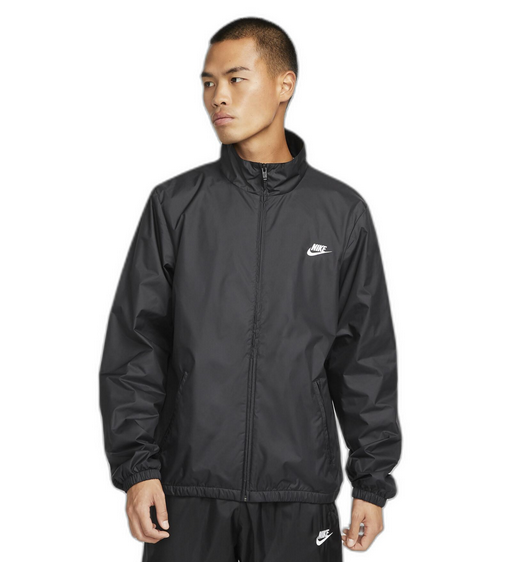 Nike Giacca Club+ DX0672-010 Nero - Windbreaker Uomo Antivento Idrorepellente