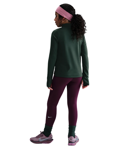 Nike Leggings Vita Alta Dri-FIT One FZ5605-610 Bordeaux – Morbidi, Traspiranti, Per Ragazze