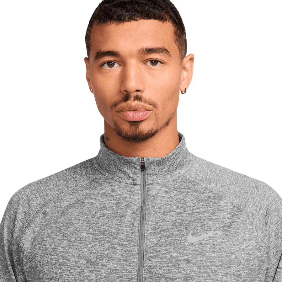 Nike Maglia Running Zip 1/4 Dri-FIT Stride Uomo Grigio - HV2180-084