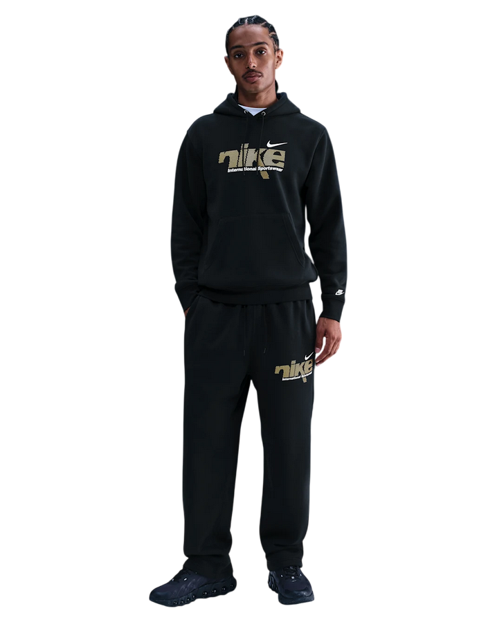 Nike Pantalone Straight Fleece Uomo IM8323-010 Nero | Comfort Caldo e Stile Urbano