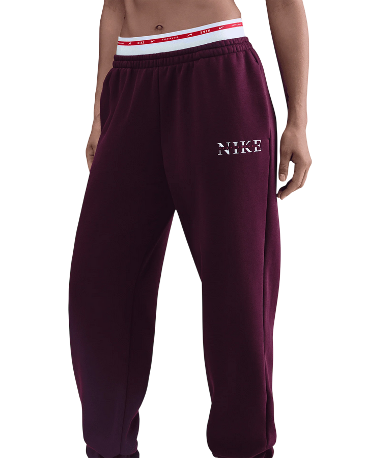 Nike Pantaloni Tuta Donna Phoenix Fleece IH4055-610 Rosa – vita alta, comfort, stile sportivo