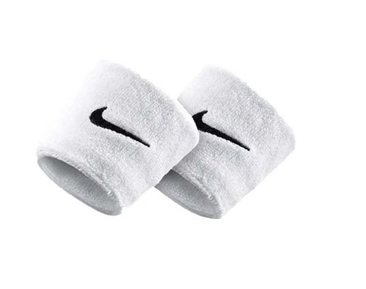 Nike Swoosh Wristbands NNN04101OS 101 | Polsini Tergisudore Bianchi