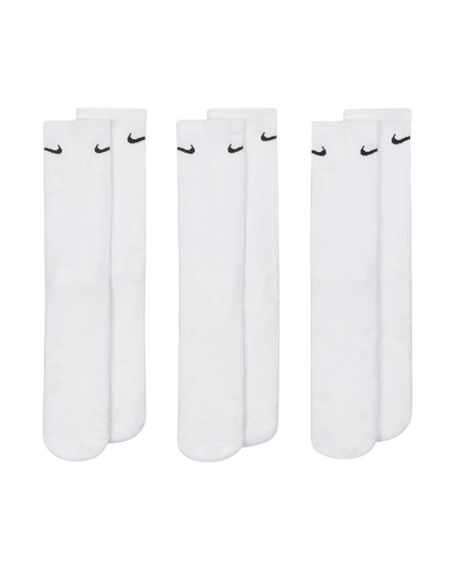 Nike Calze Everyday Cushioned SX7664-100 Bianco 3 Paia Unisex
