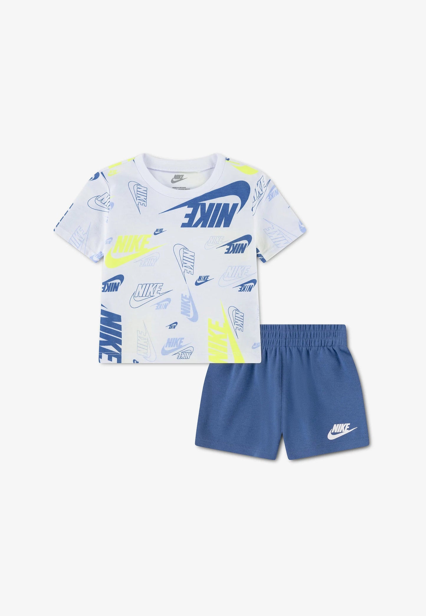 Nike Completino Bimbo Bianco Azzurro - 66N043-B4T