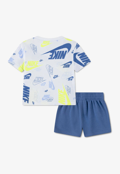 Nike Completino Bimbo Bianco Azzurro - 66N043-B4T
