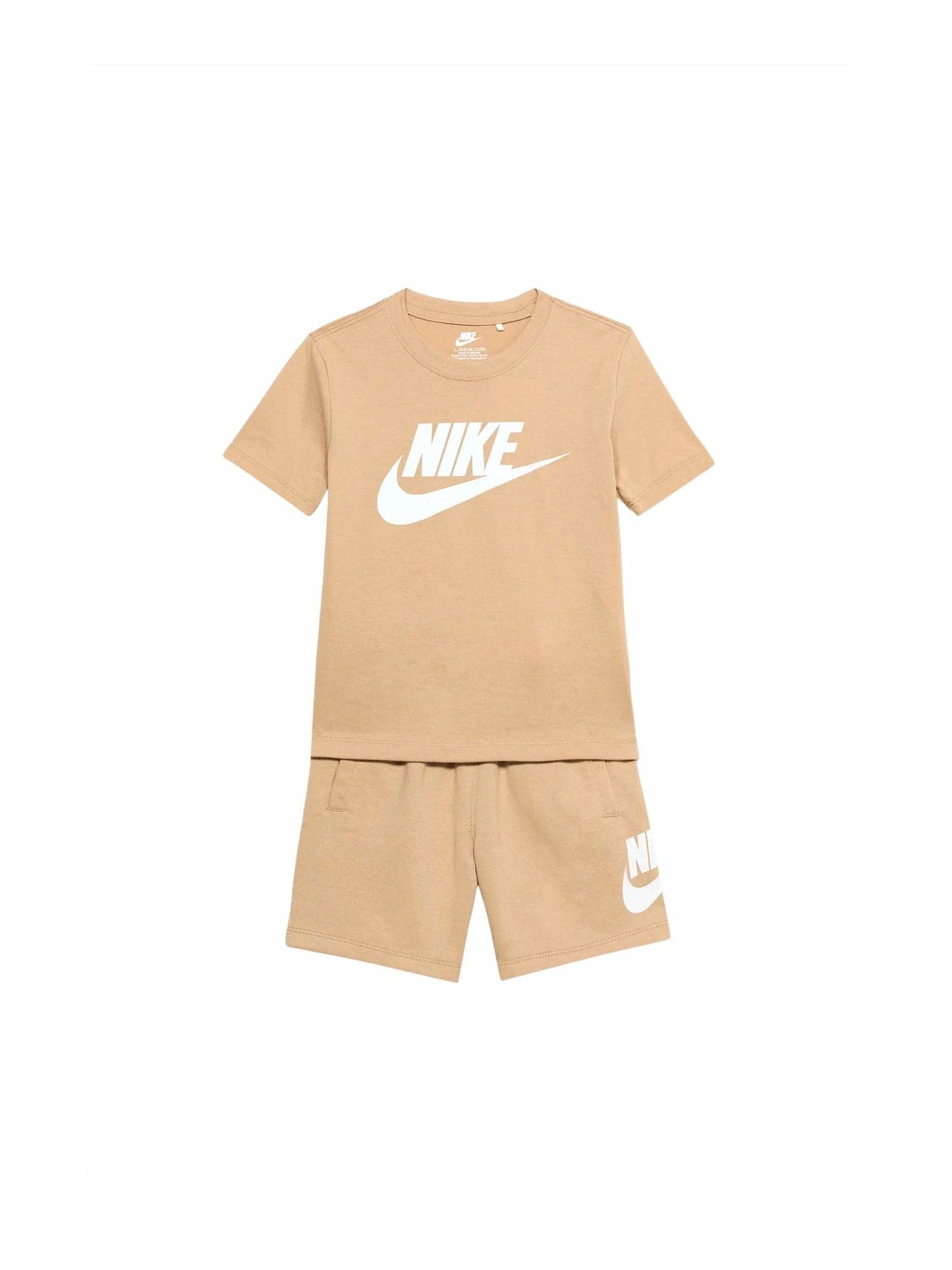 Nike Completino Bimbo Futura Logo Beige - 66L596-X0L