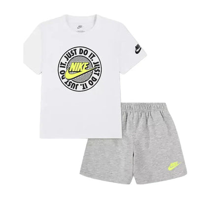 Nike Completino Ragazzo Bianco Grigio Futura AOP - 86N903-C87