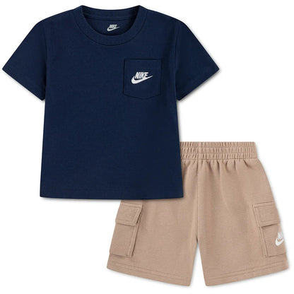 Nike Completo Sportivo Ragazzo Futura Blu Beige - 86N041-X0L
