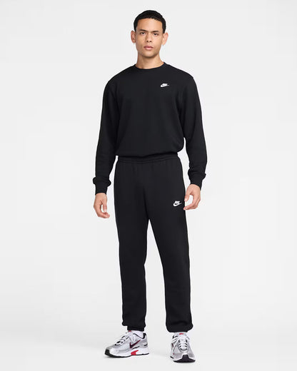Nike Felpa Club Girocollo French Terry Uomo FN3888-010 Nero